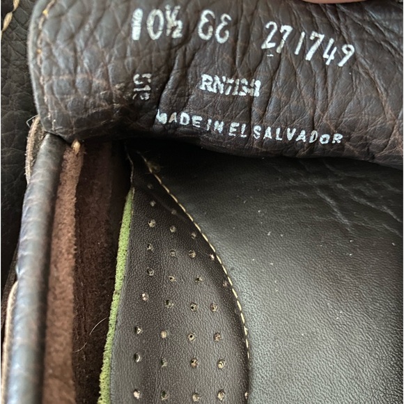 L.L. Bean Dark Brown Pebbled Leather Driving Moccasins SZ 10 1/2 EE EXTRA WIDE - Picture 8 of 8